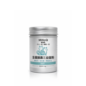 MilloQ 全護腸壽三益菌粉｜犬貓益生菌｜腸胃保養｜益生元＋益生菌＋後生元三益配方｜貓狗腸道保養